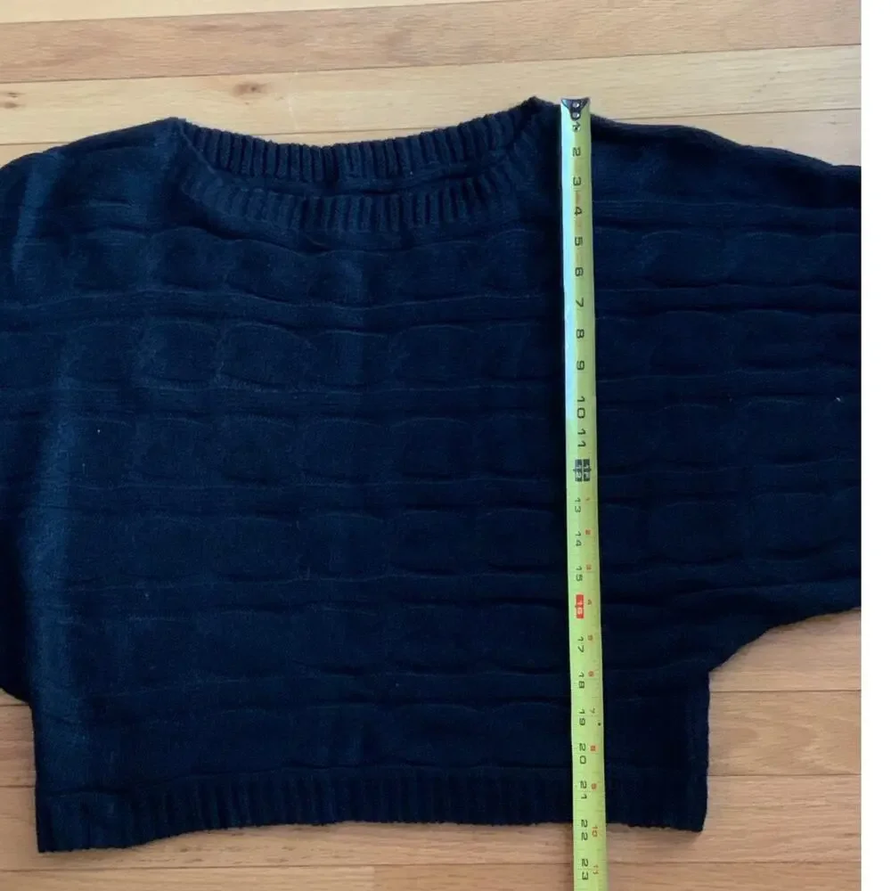 Cider Black Cable Knit sweater‎ size 1XL